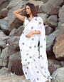 Adorning 1-Minute Ready To Wear White Georgette Saree