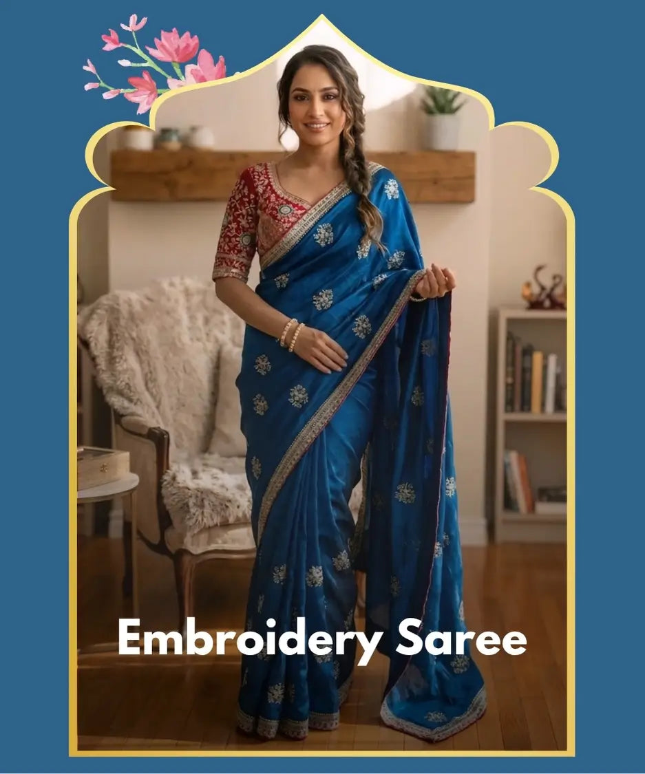 Embroidery Saree