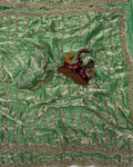 Skinny Green Fandy Silk Sequence Embroidery Work Saree