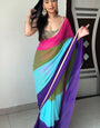 Innovative 1-Minute Ready To Wear Multi Color Georgette Saree