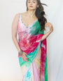 Most Stunning 1-Minute Ready To Wear Multi Color Georgette Saree