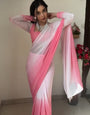 Sensational 1-Minute Ready To Wear Multi Color Georgette Saree