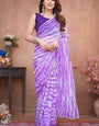 Deserving 1-Minute Ready To Wear Lavender Georgette Saree