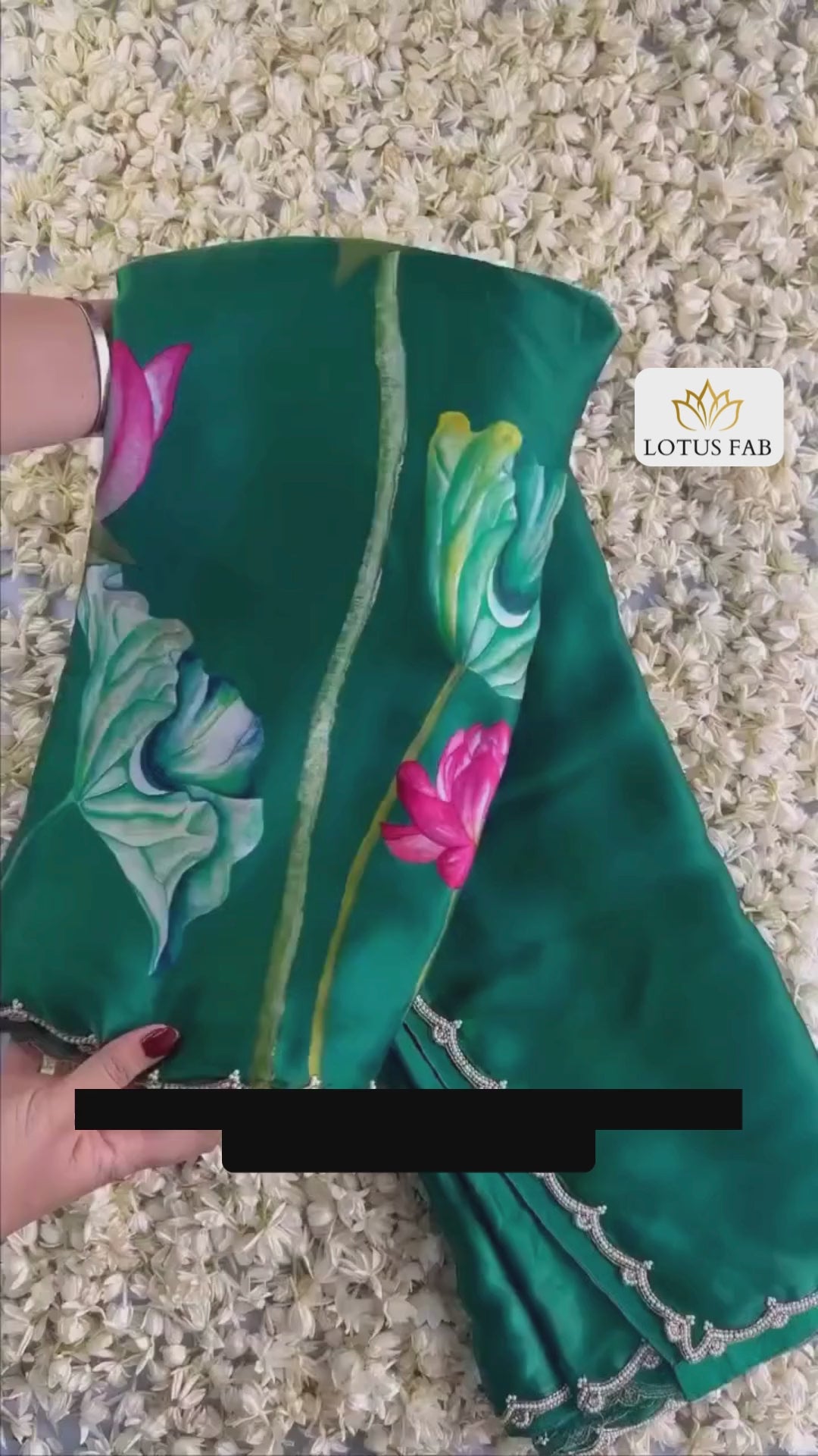Capricious 1-Minute Ready To Wear Dark Green Satin Silk Saree