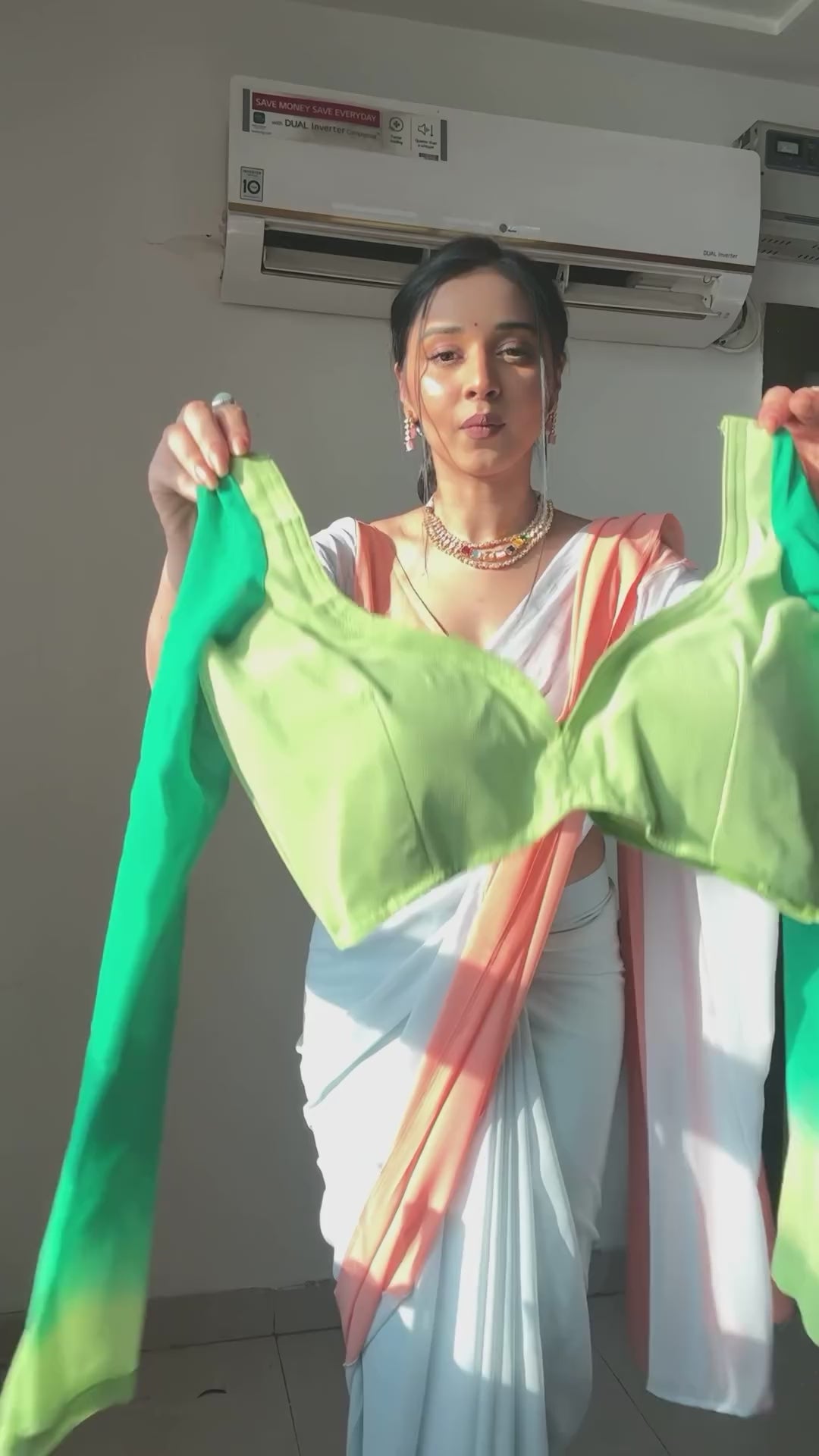 Winsome 1-Minute Ready To Wear Rama Georgette Saree