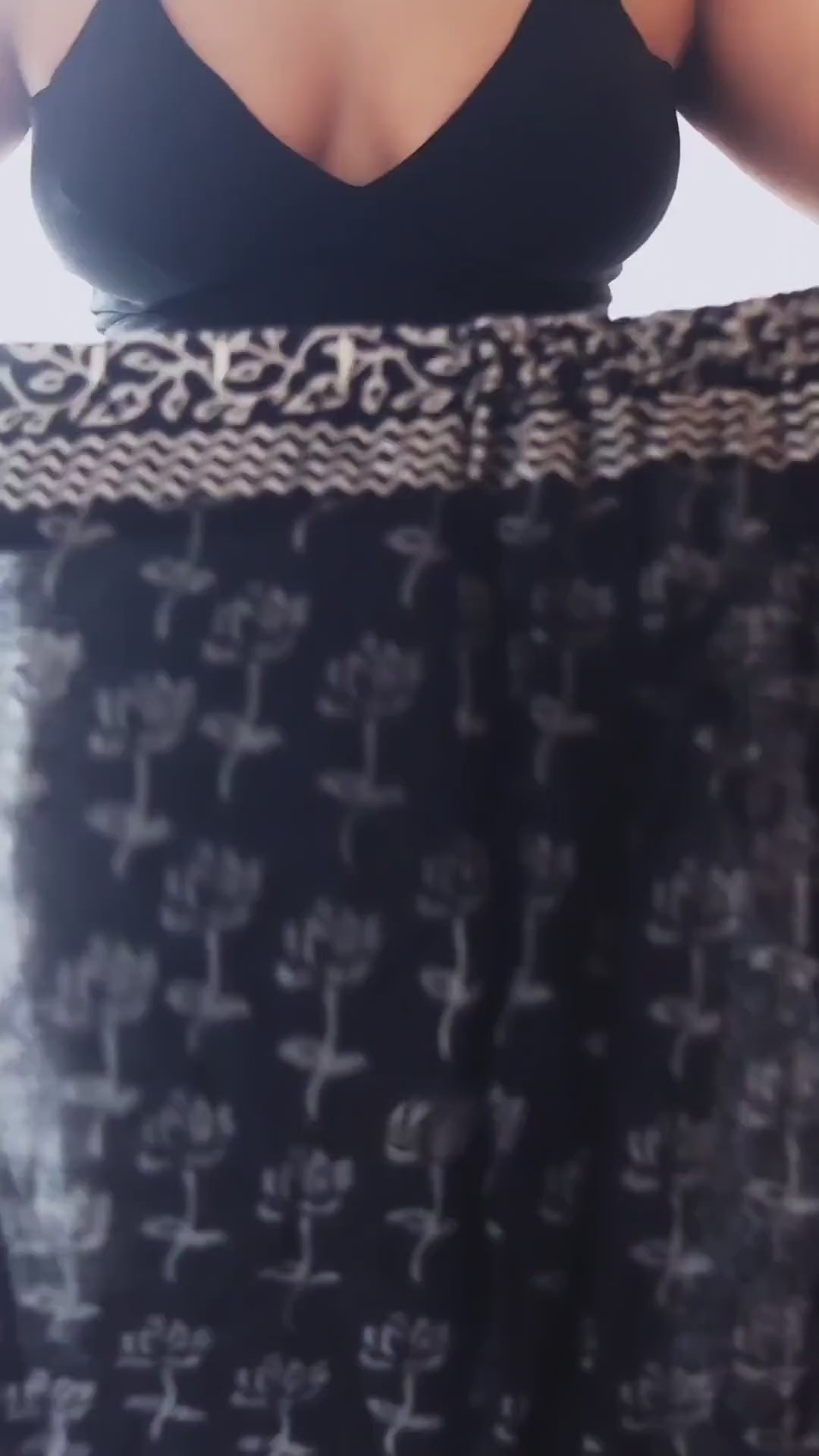 Gratifying 1-Minute Ready To Wear Black Cotton Saree